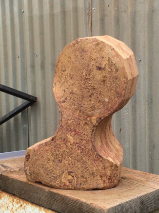 Profile from one side roughed out